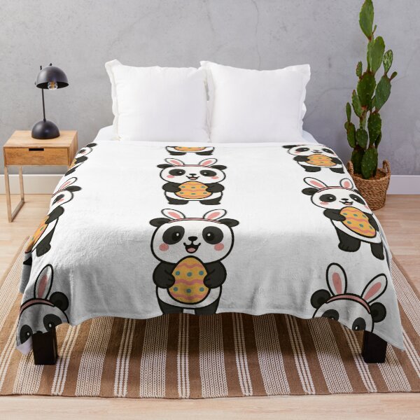 Item preview, Happy Panda Wearing Bunny Ears – Cute Easter Animal Character designed and sold by Confuzz1ed.