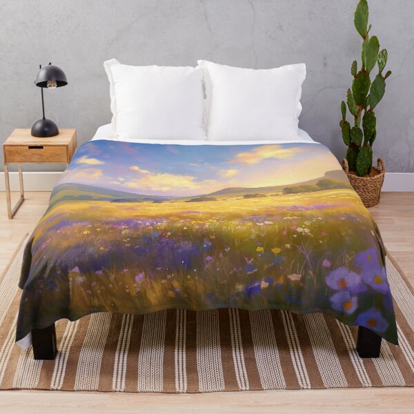 Artikelvorschau, Goldene Wildblumenwiese unter blauem Himmel entworfen und verkauft von Christian Weiss.