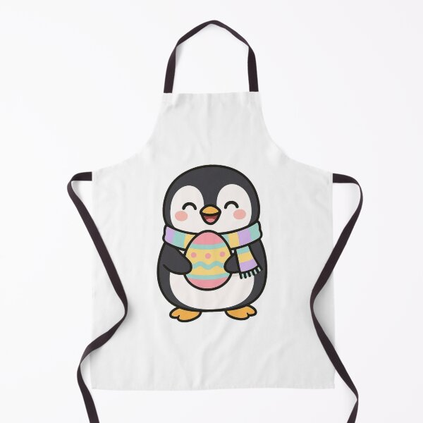 Item preview, Happy Penguin Holding Easter Egg – Cute Spring Animal Character designed and sold by Confuzz1ed.