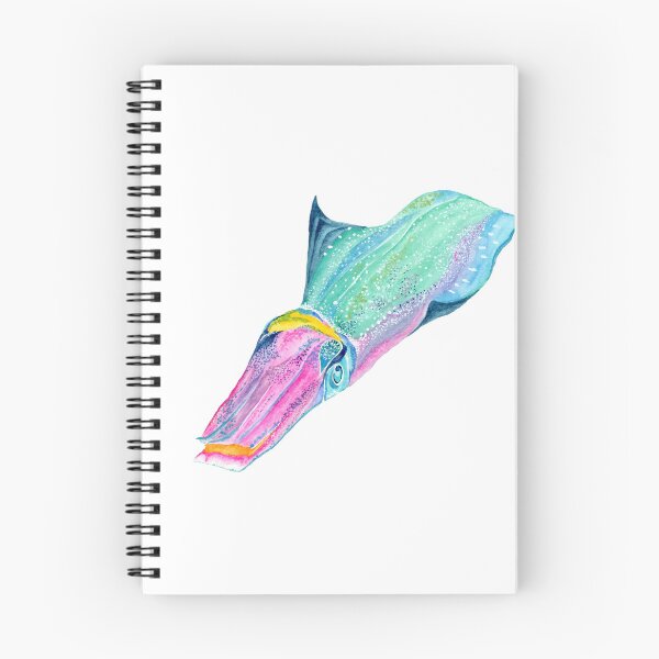Item preview, Caribbean Reef Squid Watercolor designed and sold by Sonoran Glimmer.