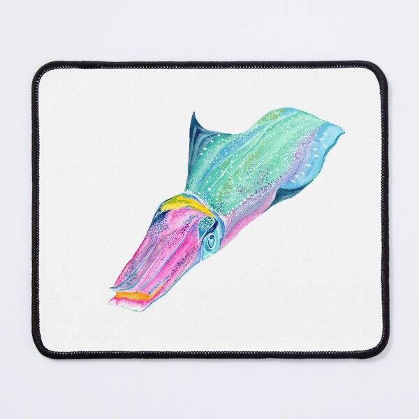 Item preview, Caribbean Reef Squid Watercolor designed and sold by Sonoran Glimmer.