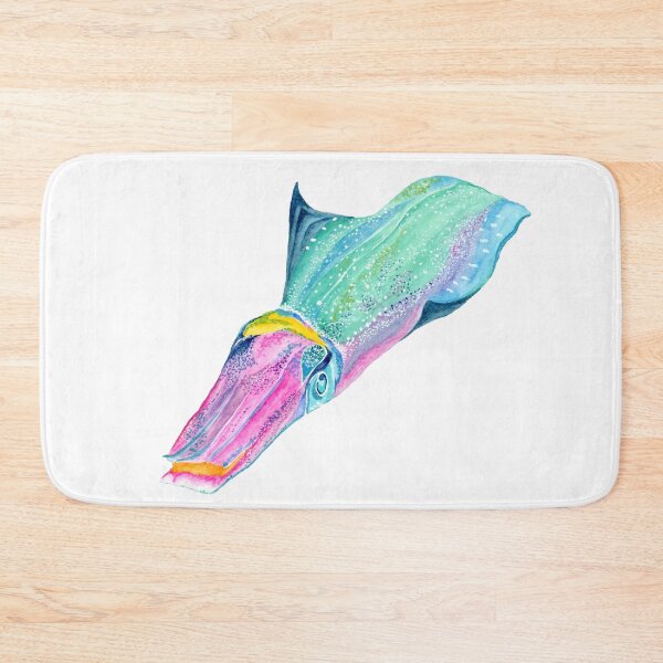 Item preview, Caribbean Reef Squid Watercolor designed and sold by Sonoran Glimmer.