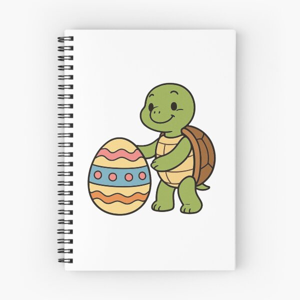 Item preview, Happy Turtle Rolling Easter Egg – Cute Spring Animal Character designed and sold by Confuzz1ed.
