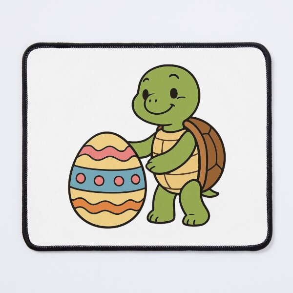 Item preview, Happy Turtle Rolling Easter Egg – Cute Spring Animal Character designed and sold by Confuzz1ed.