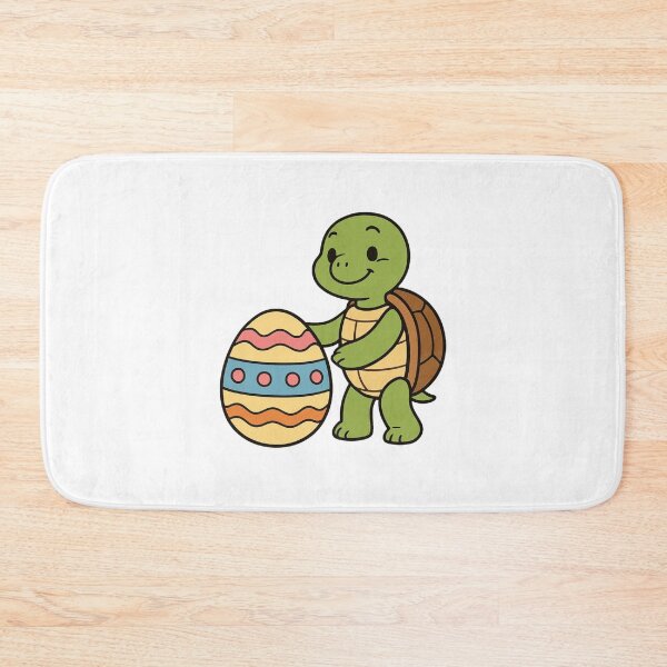 Item preview, Happy Turtle Rolling Easter Egg – Cute Spring Animal Character designed and sold by Confuzz1ed.