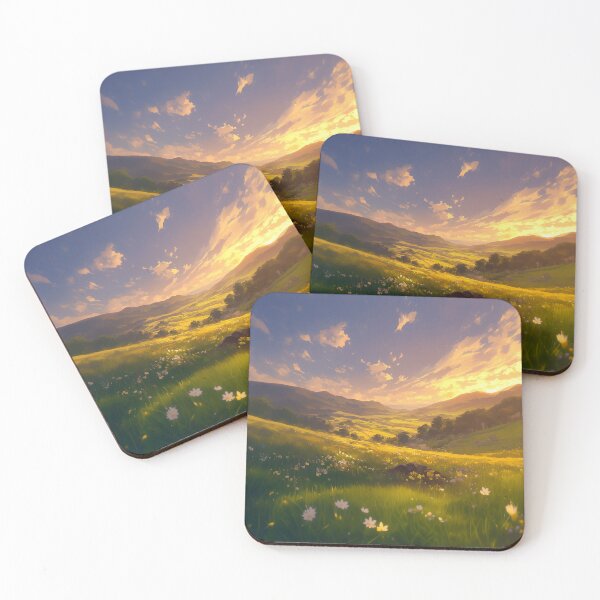Item preview, Sunlit Flower Meadow Beneath Dramatic Sky designed and sold by Christian Weiss.