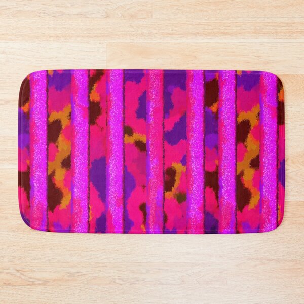 Item preview, Neon Pink Purple Glitter Stripes designed and sold by bubblegoth.