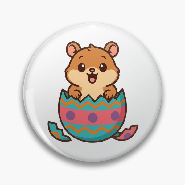 Item preview, Cute Hamster Popping Out of Easter Egg – Funny Spring Animal Character designed and sold by Confuzz1ed.