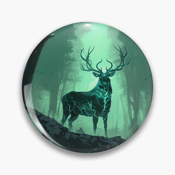 Item preview, Electric Forest Stag With Glowing Veins designed and sold by Christian Weiss.