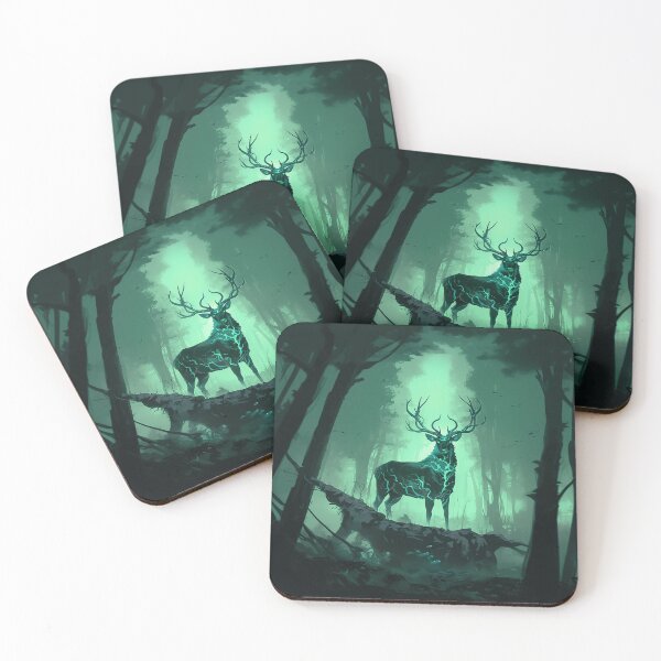 Item preview, Electric Forest Stag With Glowing Veins designed and sold by Christian Weiss.