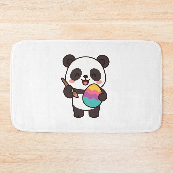 Item preview, Happy Panda Decorating Easter Egg – Cute Spring Animal Character designed and sold by Confuzz1ed.