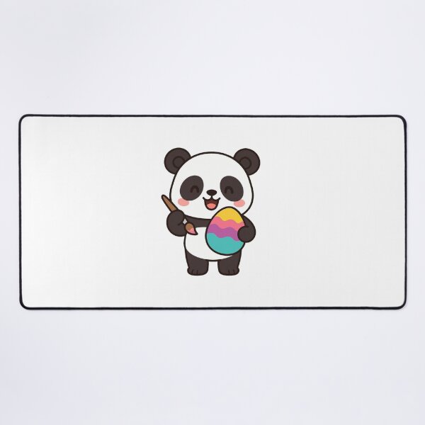 Item preview, Happy Panda Decorating Easter Egg – Cute Spring Animal Character designed and sold by Confuzz1ed.