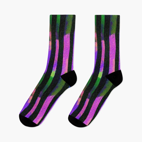 Item preview, Blacklight Glitter Stripe Pattern designed and sold by bubblegoth.