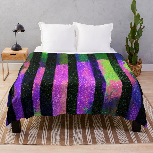 Item preview, Blacklight Glitter Stripe Pattern designed and sold by bubblegoth.