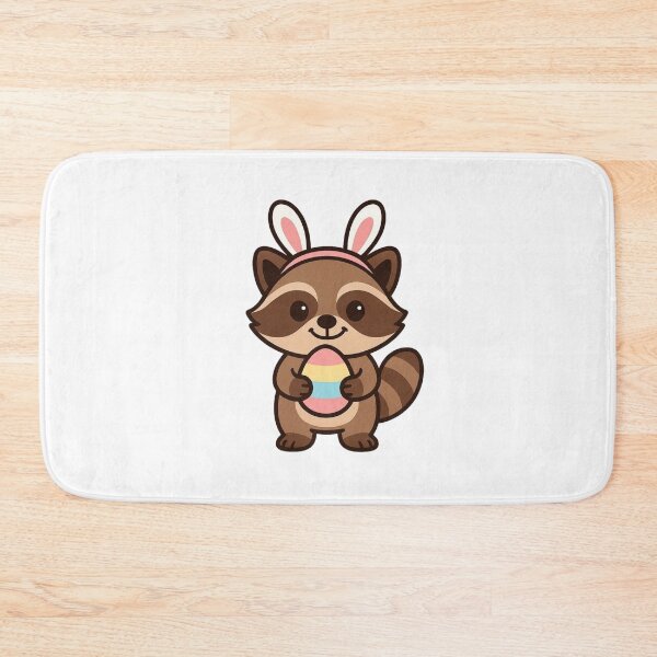 Item preview, Funny Raccoon Wearing Bunny Ears – Cute Easter Animal Character designed and sold by Confuzz1ed.