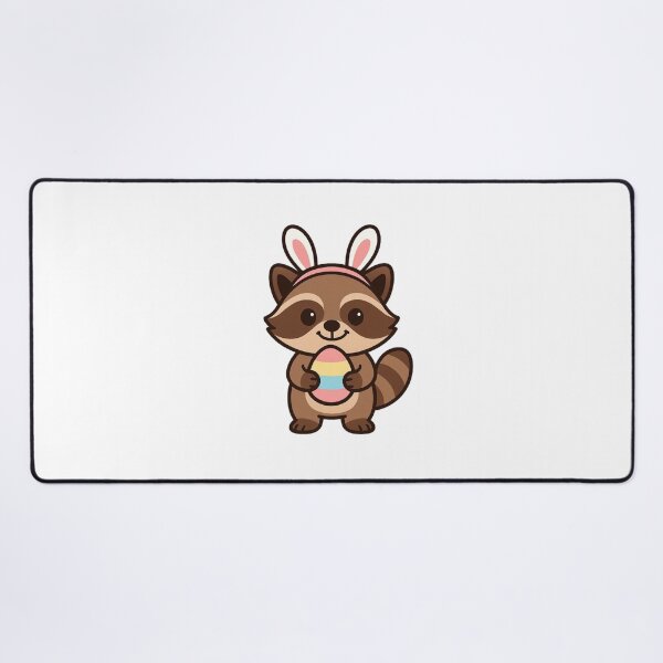 Item preview, Funny Raccoon Wearing Bunny Ears – Cute Easter Animal Character designed and sold by Confuzz1ed.