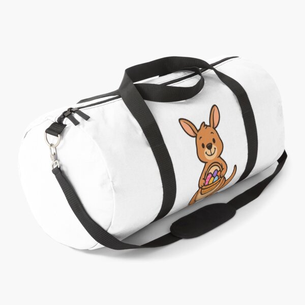 Item preview, Happy Kangaroo Holding Easter Basket – Cute Spring Animal Character designed and sold by Confuzz1ed.