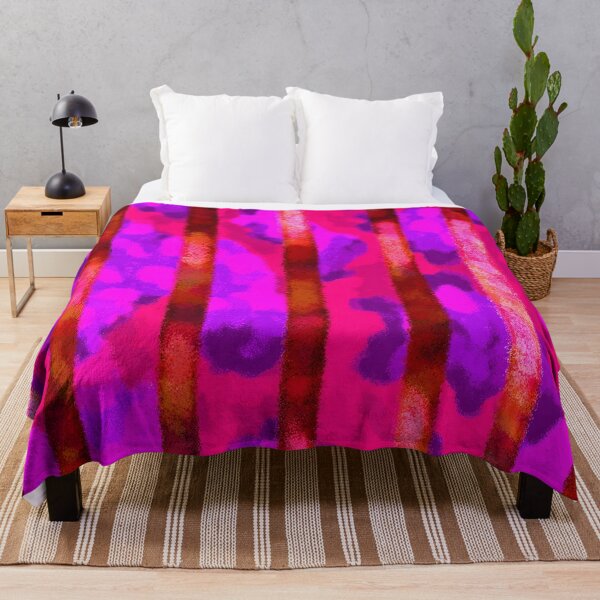 Item preview, Electric Pink Purple Stripe Pattern designed and sold by bubblegoth.