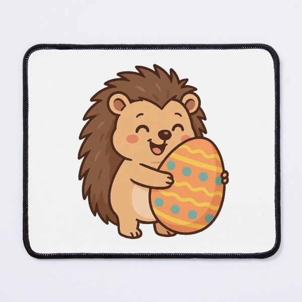 Item preview, Cute Hedgehog Hugging Giant Easter Egg – Adorable Spring Animal Character designed and sold by Confuzz1ed.