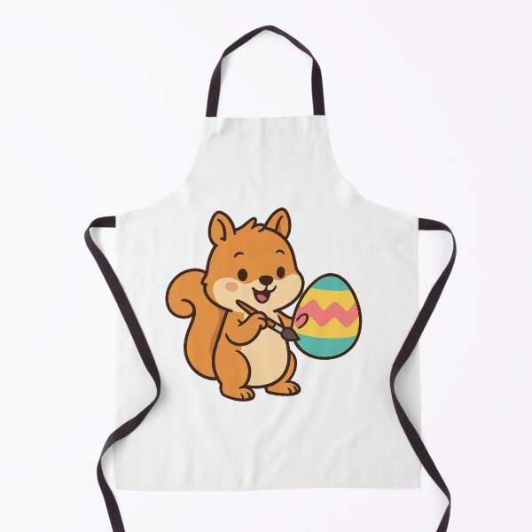Item preview, Happy Squirrel Painting Easter Egg – Cute Spring Animal Character designed and sold by Confuzz1ed.