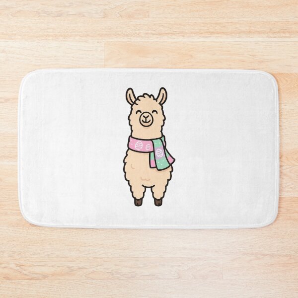 Item preview, Happy Llama Wearing Easter Scarf – Cute Spring Animal Character designed and sold by Confuzz1ed.