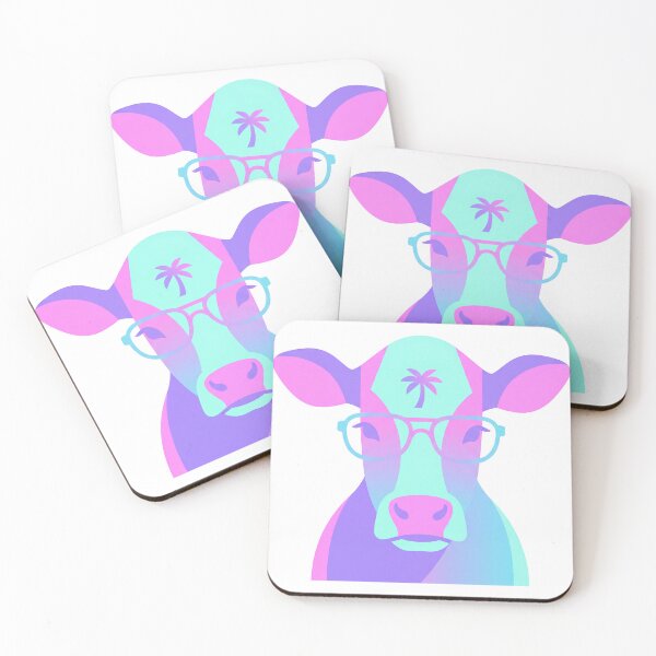 Item preview, Vaporwave Cow Pastel Neon designed and sold by storethirteen.