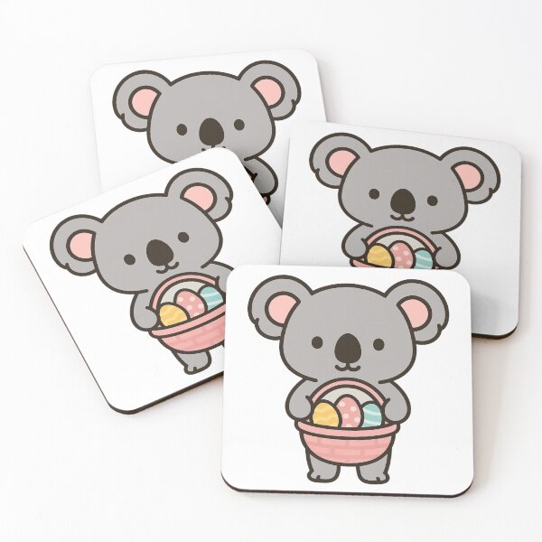 Item preview, Cute Koala Holding Easter Basket – Adorable Spring Animal Character designed and sold by Confuzz1ed.