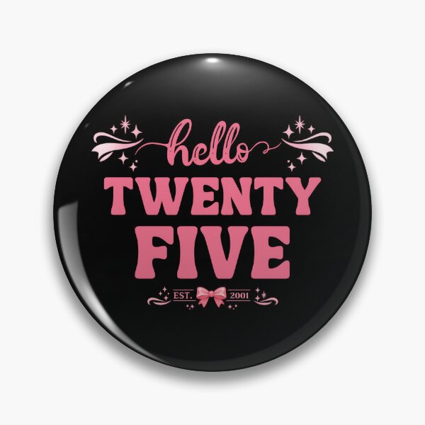 Item preview, Hello 25 Coquette Birthday – Cute Bow Aesthetic 25th Birthday Girl Design designed and sold by Teetreasure2.
