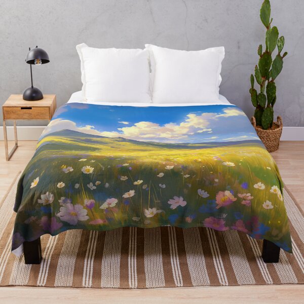 Item preview, Blooming Wildflower Field Across Sunny Hills designed and sold by Christian Weiss.