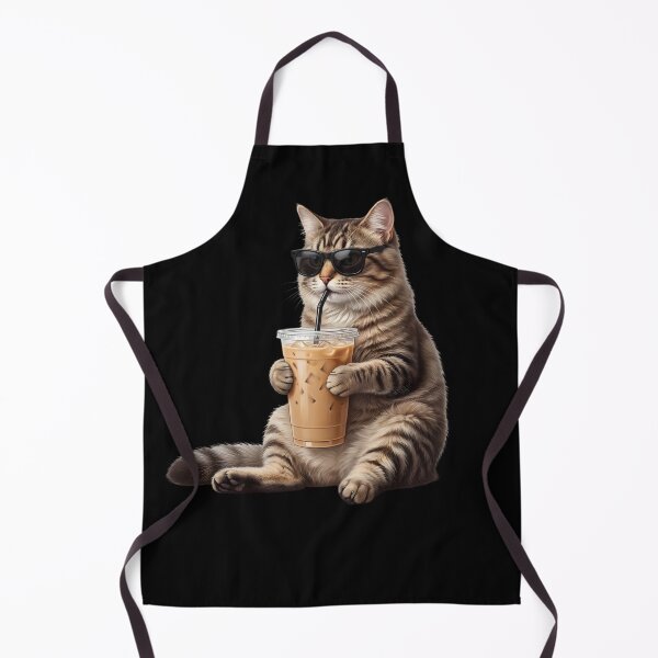 Item preview, Funny Cat Drinking Iced Coffee Meme Kitten Lover designed and sold by TerryConnells.
