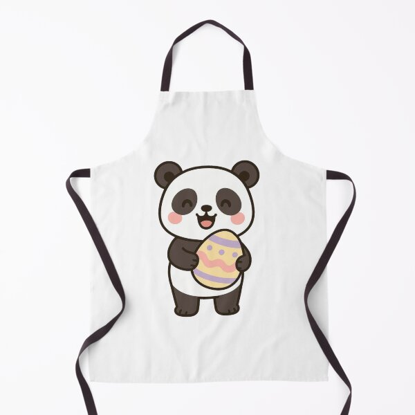 Item preview, Happy Panda Holding Easter Egg – Cute Spring Animal Character designed and sold by Confuzz1ed.