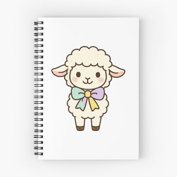 Item preview, Sweet Lamb Wearing Easter Ribbon – Cute Spring Farm Animal Character designed and sold by Confuzz1ed.