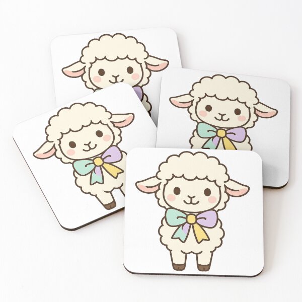 Item preview, Sweet Lamb Wearing Easter Ribbon – Cute Spring Farm Animal Character designed and sold by Confuzz1ed.