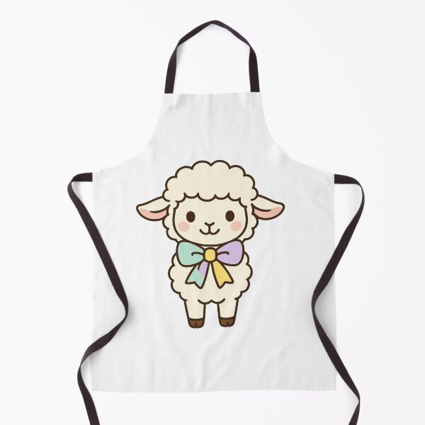 Item preview, Sweet Lamb Wearing Easter Ribbon – Cute Spring Farm Animal Character designed and sold by Confuzz1ed.