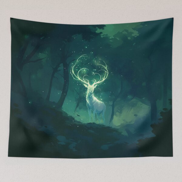 Item preview, Glowing Forest Spirit Stag Guardian designed and sold by Christian Weiss.
