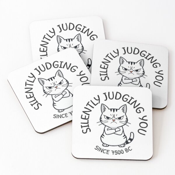 Item preview, Cat Judge Since 7500 BC designed and sold by Moxie Ink Lady.