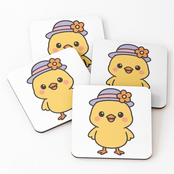 Item preview, Happy Chick Wearing Easter Bonnet – Cute Spring Animal Character designed and sold by Confuzz1ed.