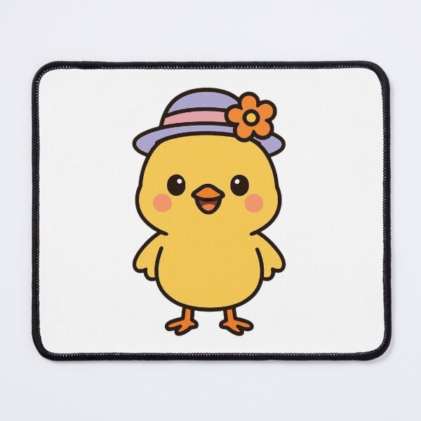 Item preview, Happy Chick Wearing Easter Bonnet – Cute Spring Animal Character designed and sold by Confuzz1ed.
