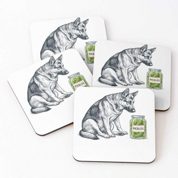 Item preview, Vinatge German Shepherd Pickles Meme Dog Lover designed and sold by DoodleTortle.