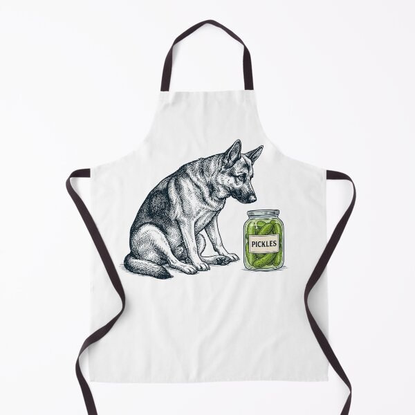 Item preview, Vinatge German Shepherd Pickles Meme Dog Lover designed and sold by DoodleTortle.