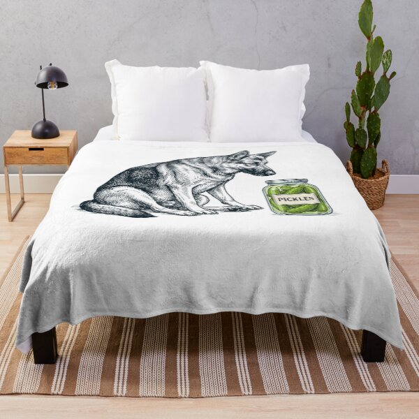 Item preview, Vinatge German Shepherd Pickles Meme Dog Lover designed and sold by DoodleTortle.