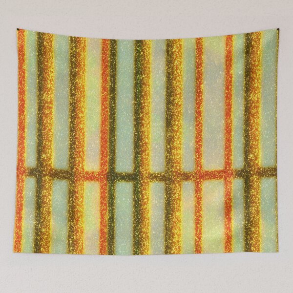 Item preview, Gold Glitter Windowpane Grid designed and sold by bubblegoth.
