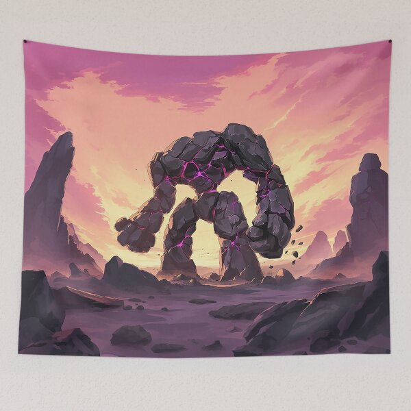 Item preview, Ancient Stone Golem Awakens At Sunset designed and sold by Christian Weiss.