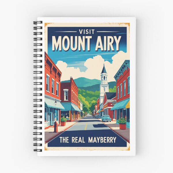 Artikelvorschau, Besuchen Sie Mount Airy, North Carolina – ein echtes Mayberry-Retro-Poster entworfen und verkauft von bobparduephoto.