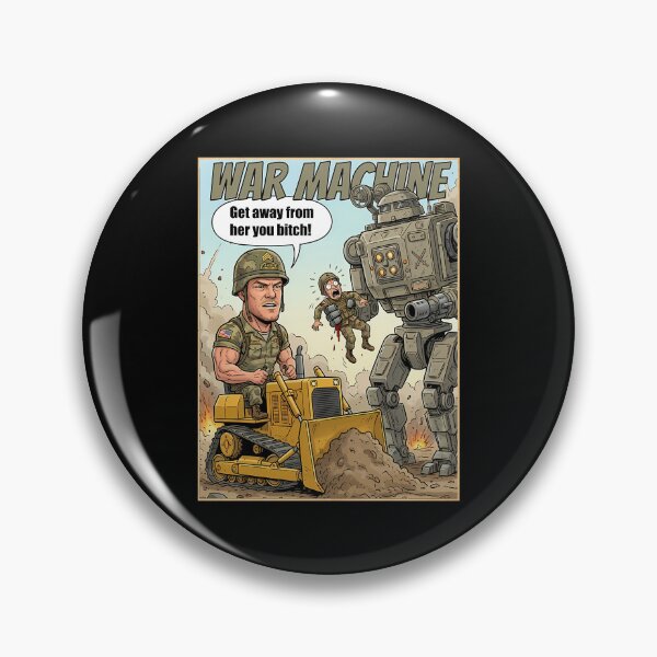 Item preview,  Funny War Machine Movie Caricature Meme  designed and sold by ZyadAlnaim.