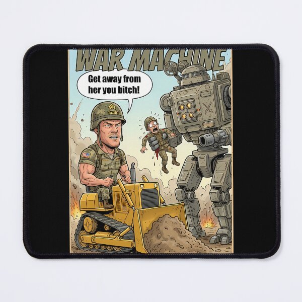 Item preview,  Funny War Machine Movie Caricature Meme  designed and sold by ZyadAlnaim.