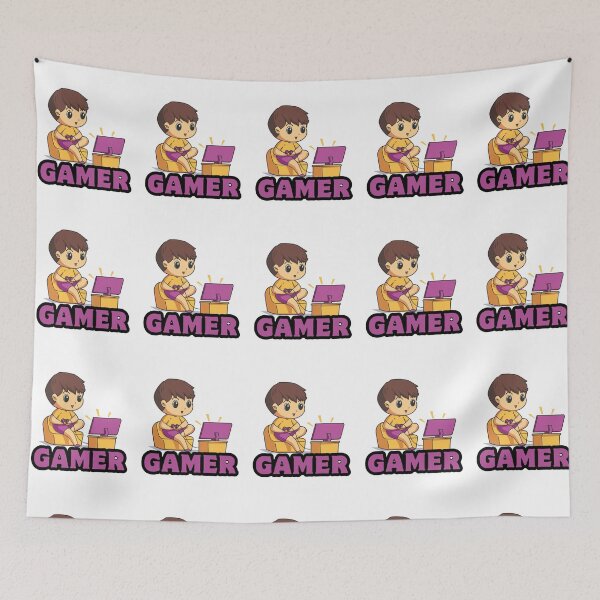 Item preview, Cute Pro Boy Gamer - Gaming Set up  designed and sold by Rasheedaholik.