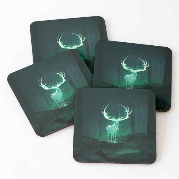 Item preview, Luminous Spirit Deer In Mystic Woods designed and sold by Christian Weiss.
