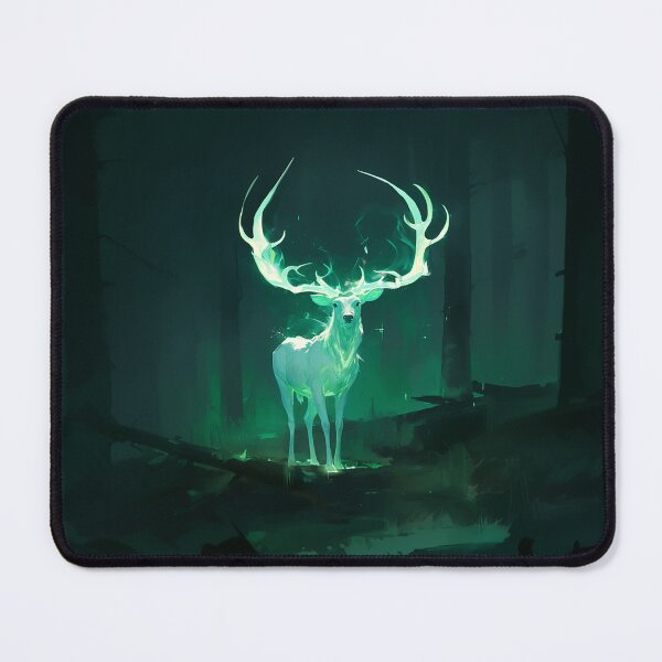 Item preview, Luminous Spirit Deer In Mystic Woods designed and sold by Christian Weiss.
