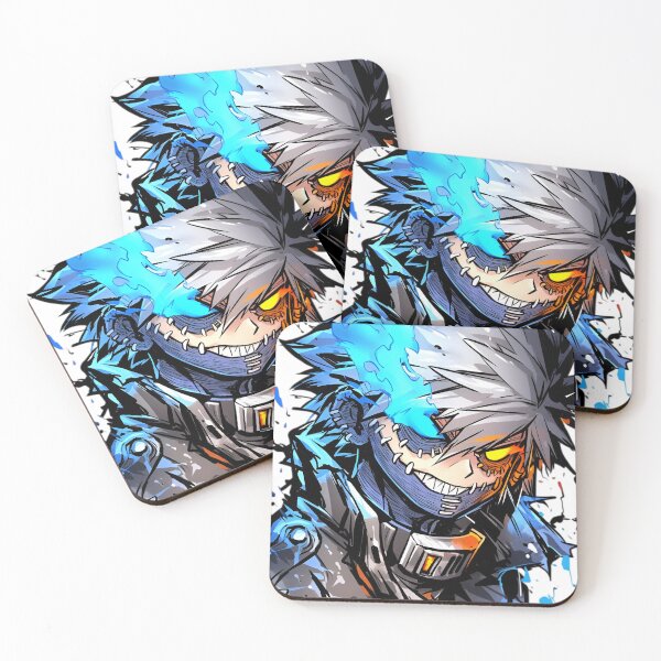 Item preview, Blue Fire Anime Villain Aesthetic – Dark Manga Style Streetwear Design designed and sold by Dyan4.